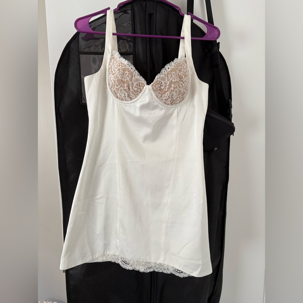 White Fox Boutique White Lace Mini Dress